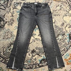 Good American Good Boy Twisted Slit Denim Jeans | size 4